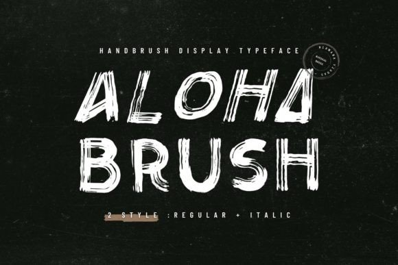 Aloha Brush: The Perfect Display Typeface for Handmade Shop Branding