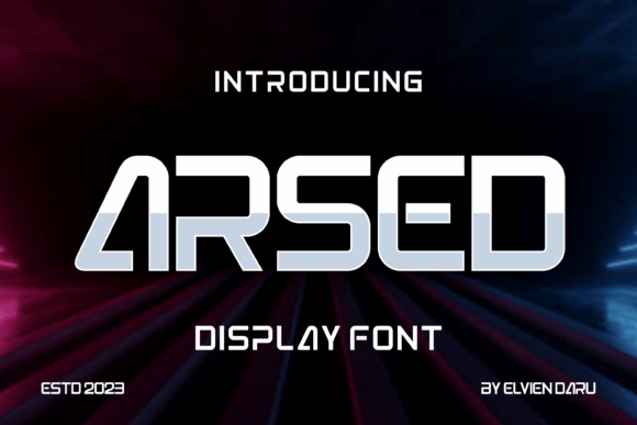 Arsed: The Premium Display Font for Bold Brand Identity