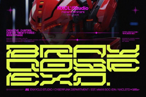 Brayqose Expanded: The Cyberpunk Display Font for Scroll-Stopping Campaigns