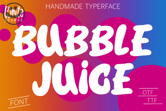 Bubble Juice: A Playful Display Font for Modern Editorial Design