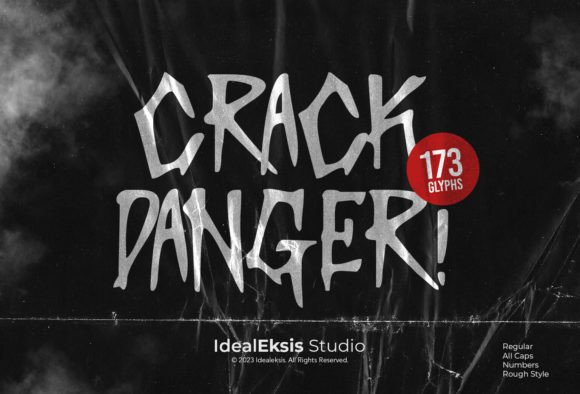 Crack Danger Typeface: A Bold Display Font for Web Design