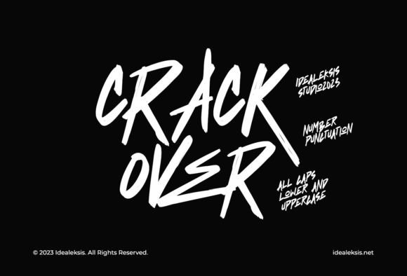 Crack Over: A Sinister Display Typeface for Editorial Impact