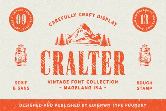 Cralter Font for Editorial Design and Branding