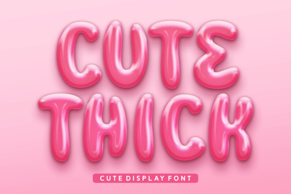 Cute Thick: The Perfect Display Font to Elevate Your Brand Identity