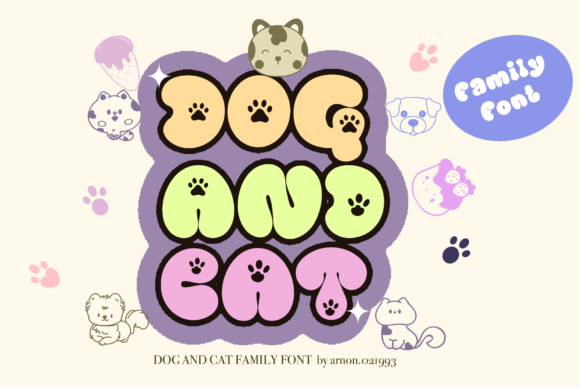 Dog and Cat: The Whimsical Display Font for Editorial Design