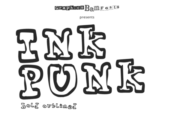 Ink Punk Outlined Bold: The Perfect Typeface for Vibrant Brand Identity