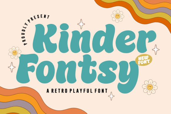 Kinder Fontsy: A Playful Display Typeface for Nostalgic Branding