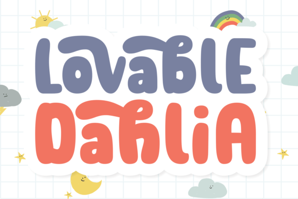 Lovable Dahlia Font: A Chubby Display Typeface for Editorial Design