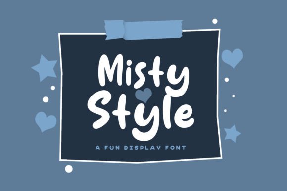 Misty Style: The Playful Display Font for Vibrant Brand Identity