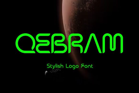Qebram: A Sci-Fi Inspired Display Font for Modern Editorial Design