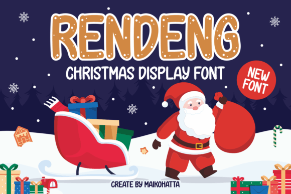 Rendeng: The Premium Christmas Display Font for Festive Campaigns