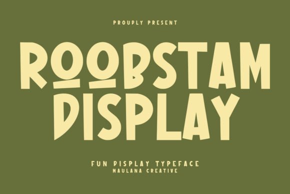 Roobstam: A Playful Display Typeface for Modern Web Design