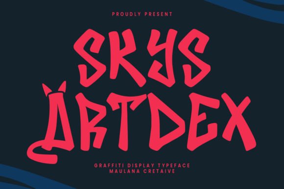 Skys Artdex: A Bold Display Typeface for Urban Web Design