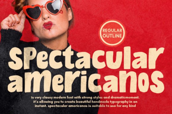 Spectacular Americanos: The Handmade Typeface for Authentic Branding