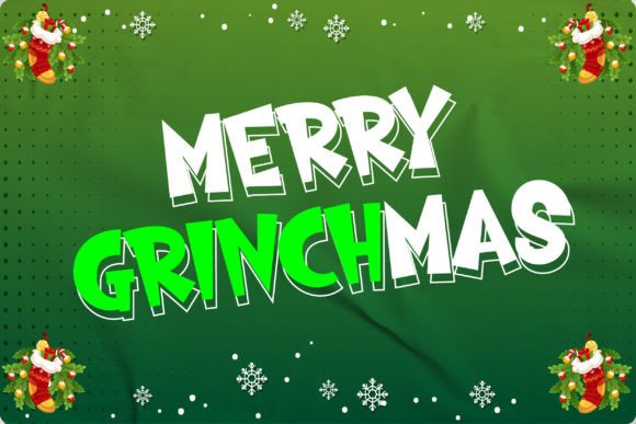 The Grinch Mas Typeface: A Festive Display Font for Digital Brands