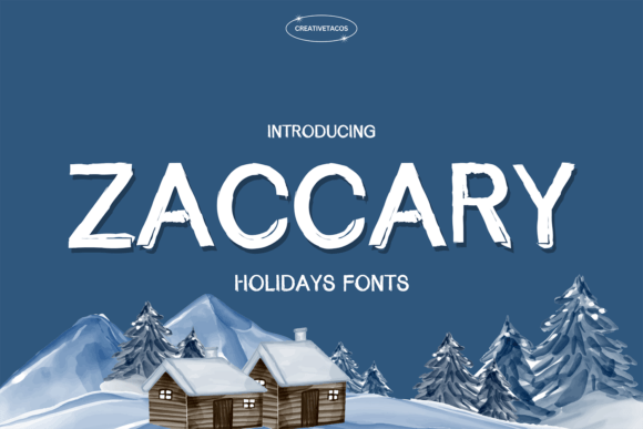 Zaccary: A Modern Display Typeface for Editorial Projects